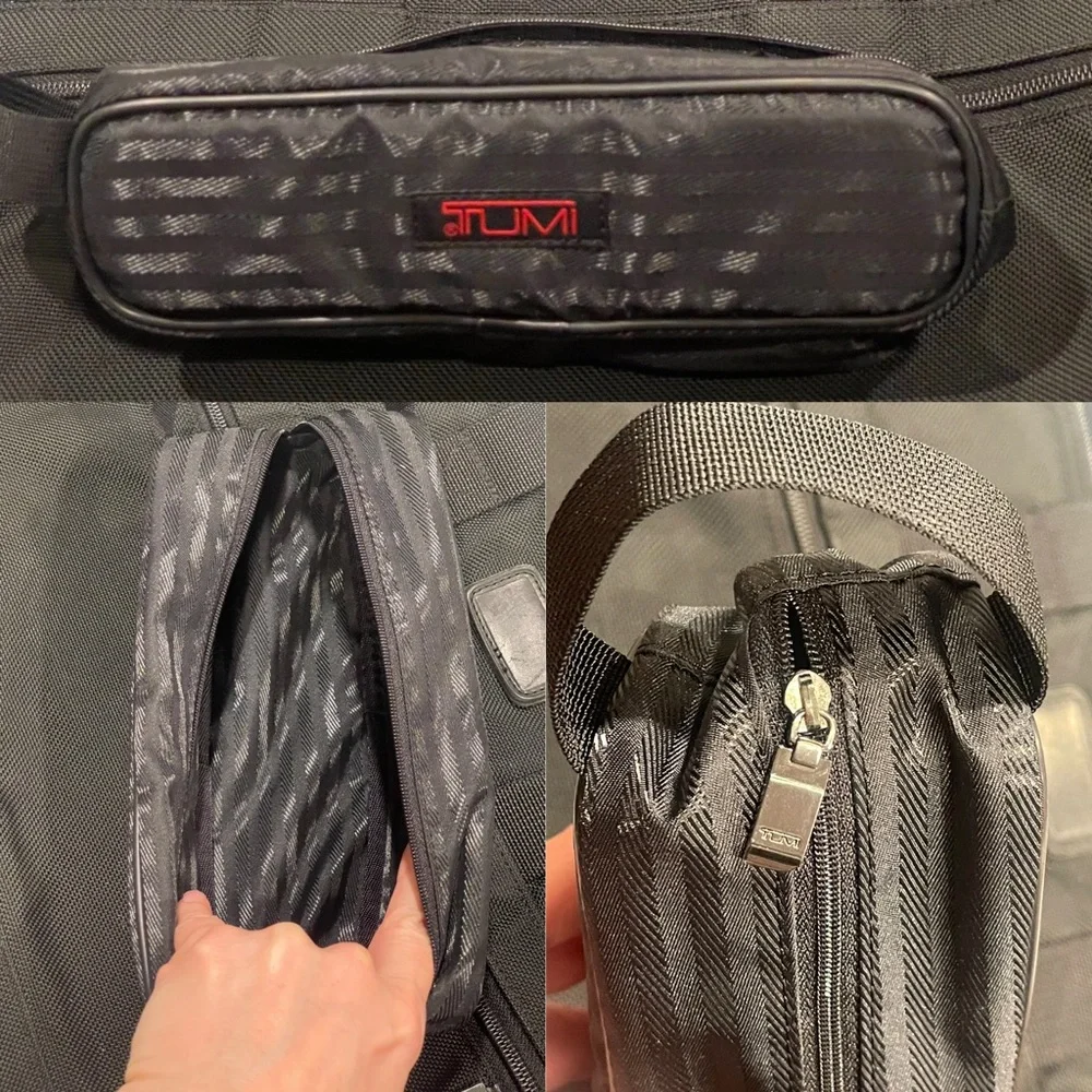 Tumi® Alpha 3 Portfolio Nylon Ballistic Messenger / Laptop Shoulder Bag In Black